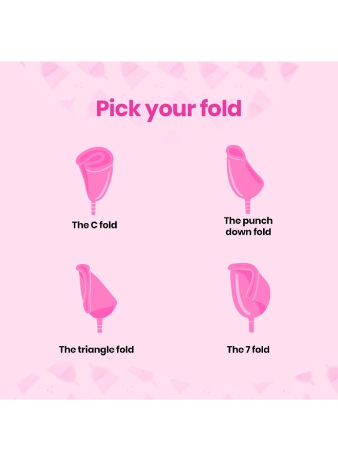 i-activ Menstrual Cup Small Size | Free Sterilizer Case | Rash-Free, Leak-Free & Ultra Soft Period Cups For Women | Mensurational Cup | 100% Medical Grade Silicone | 8-10 hrs protection | Pack of 1 - Image 3